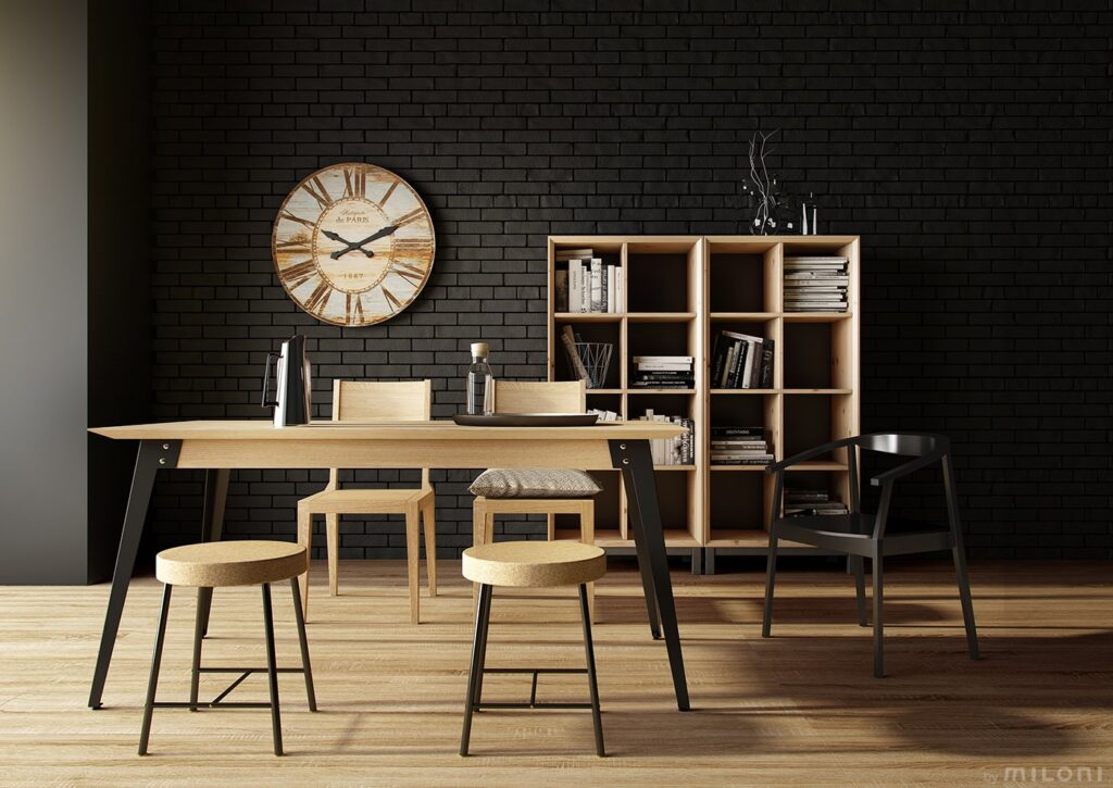 MILONI LOFT stol aranzacja 2 min